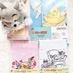トムとジェリー 一番くじ 食器 ポーチ ポスターステッカー ぬいぐるみ セットのサムネイル