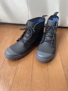 ブラック　合成ゴム製　ワークマンレインシューズ