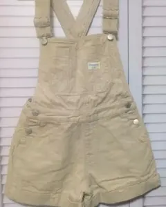 コーデュロイオーバーオールショートパンツ