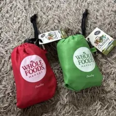 【新品/未使用】ホールフーズマーケットエコバッグ(タグ付き)2個セット