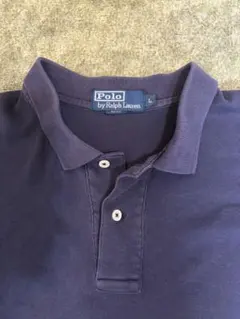 【定番】Polo by Ralph Lauren ポロシャツ ネイビー Lのサムネイル