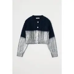 【美品❗️】MOUSSY FOIL PRINT CABLE カーディガン