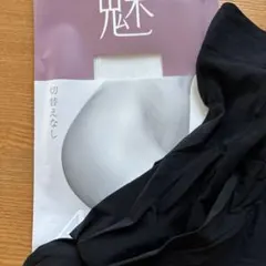 ATSUGI オールスルー　黒ストッキング