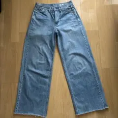 Uniqlo U ワイドデニム ライトブルー 61cm