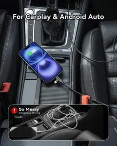 【新品】1.8m ライトニング タイプC 充電ケーブル L字 4in1