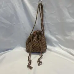 マルチカラー 巾着型 ショルダーバッグ k050