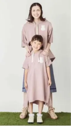 axes femme kidsミッフィーコラボ ワンピースピンク120