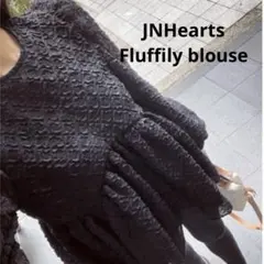 JNHearts Fluffily blouseフラッフィリーブラウス　シアー黒のサムネイル