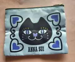 新品未使用ANNA SUI 猫モチーフ ポーチ ライトブルーのサムネイル