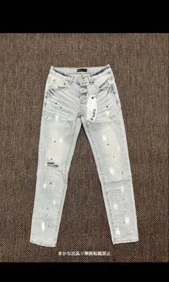 パープルブランド新品 PURPLE BRAND ホワイトスキニーデニム 29 新品 PURPLE BRAND ホワイトスキニーデニム 29 パープルブランド