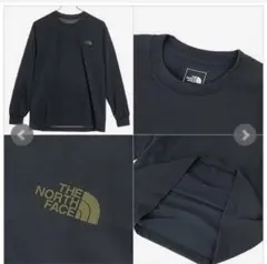 新品　タグ付き　ザノースフェイス メンズ ロング　長袖 Tシャツ　黒　迷彩