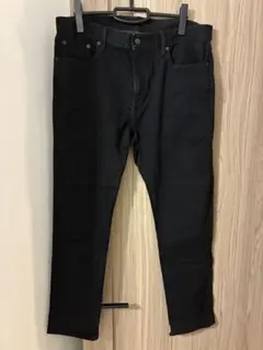 メンズ　ブラック　ヒートテック　デニム