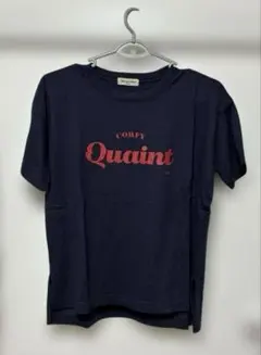 サマンサモスモス ロゴプリント Tシャツ ネイビー