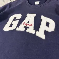 【GAP】90sアーチロゴ ワッペン スウェット 紺 M オールドギャップ