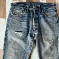 【幻の青耳!!】70s Levi’s 501 66前期 表記W33L31 鬼ヒゲ