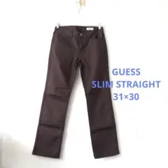 GUESS スリムストレートパンツ コーティングデニムのサムネイル