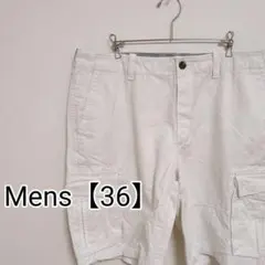 D159【US輸入】トミーヒルフィガー　ショートパンツ【メンズ36】ホワイト