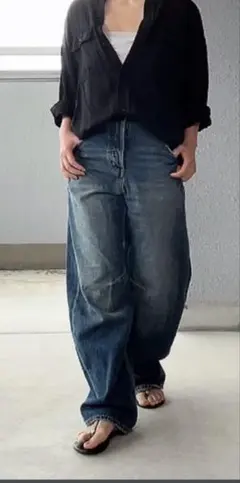 マウジー　完売品　26SS DIRTY COCOON BAGGY デニムサイズ2 マウジー 完売品 26SS DIRTY COCOON BAGGY デニムサイズ2 - メルカリ