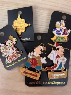 東京ディズニーリゾートクリスマス ピンバッジセット
