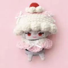 【いちごミルク】10cmぬい・にじぱぺサイズ 手編み帽子のサムネイル