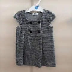 【Bebe】チェック柄半袖ワンピース サイズ90