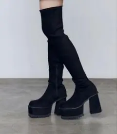 m様 専用EMODA スクエアタンクロングブーツ Lサイズ ニーハイブーツ