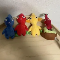 【まとめ売り】ピクミン　ぬいぐるみマスコット　花3種セット&おまけ付き４体セット