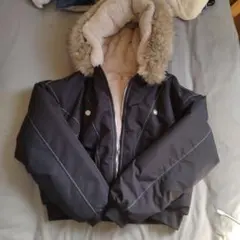 lulufa 黒 ダウンジャケット ファー付き