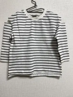 【新品】usaコットン袖スリットTのサムネイル