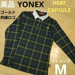 ウィメンズM 美品【YONEX】ヨネックス 長袖ポロシャツ ヒートカプセル