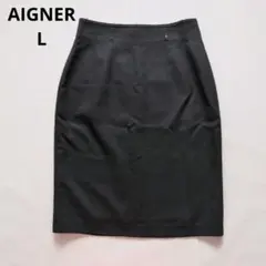 AIGNER タイトスカート 黒 ビジネス 冠婚葬祭のサムネイル