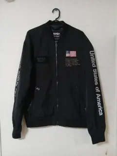 PULL&BEAR NASA ボンバージャケット ブラック M