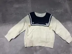 Cottoli セーラー襟タッセル付きトレーナー 110cm