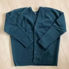 UNIQLO ウール カーディガン L グリーン