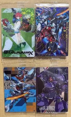 ジークアクス　ウエハース【SR　キービジュアル】【ジークアクス＆赤いガンダム】他
