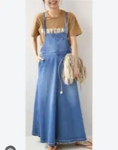 新品未使用　ジャーナルスタンダードレリューム　リネン　サロペット　38 追加予約》タンクトップ付きリネンサロペット（サロペット