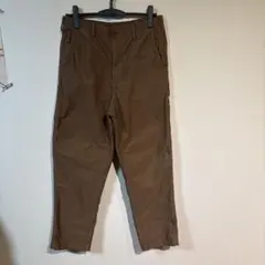 ユニクロ ワイドフィットワークパンツ ブラウン 34