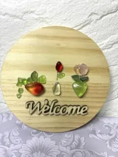 シーグラスアート　welcomeボード