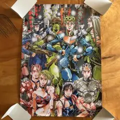 ジョジョの奇妙な冒険 黄金の旋風 予約特典ポスター 荒木飛呂彦 描き下ろし ジョジョの奇妙な冒険 黄金の旋風 予約特典ポスター 荒木飛呂彦 描き