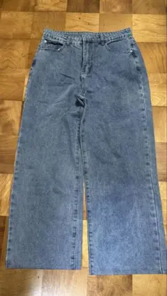 Dazy グレー ワイドレッグデニム XL