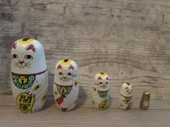 ニコアンド　開運 招き猫 マトリョーシカ