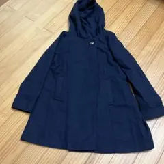 earthmusic &ecology フード付きコード黒