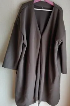 カーキ色 ロングコート 4L