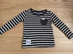 Lee ボーダー 長袖カットソー ポケット付き