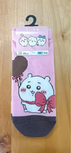 ちいかわ しまむらコラボ　チョコ靴下 ちいかわうさぎ ハチワレ 3足セット