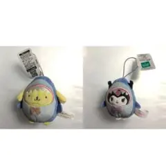 【2個セット】サンリオ どうぶつ着ぐるみマスコットシリーズ -サメ編-