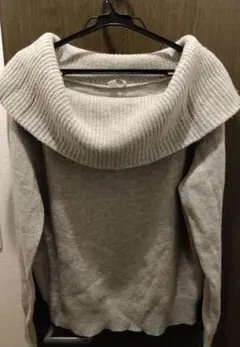 UNIQLO グレー オフタートルネックセーター XL