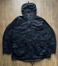 Barbour Tide ワックスフード ジャケット 黒 Lのサムネイル