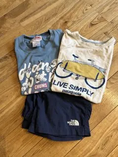 Patagonia/THE NORTH FACE 130 Tシャツ　ハーフパンツ