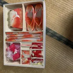 七五三用 赤と金の小物セット